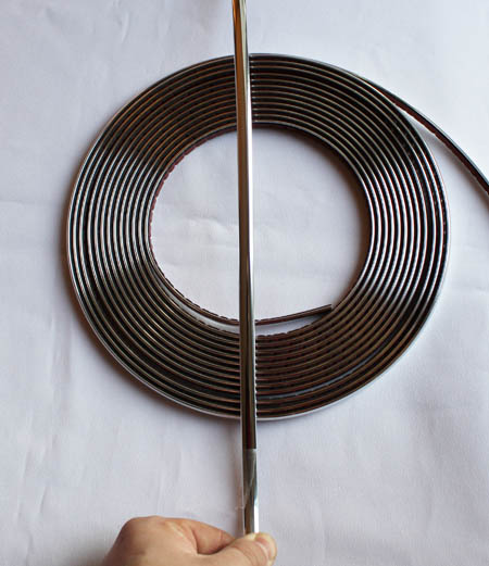 Chrom samolepící lišta 6mm x 8M