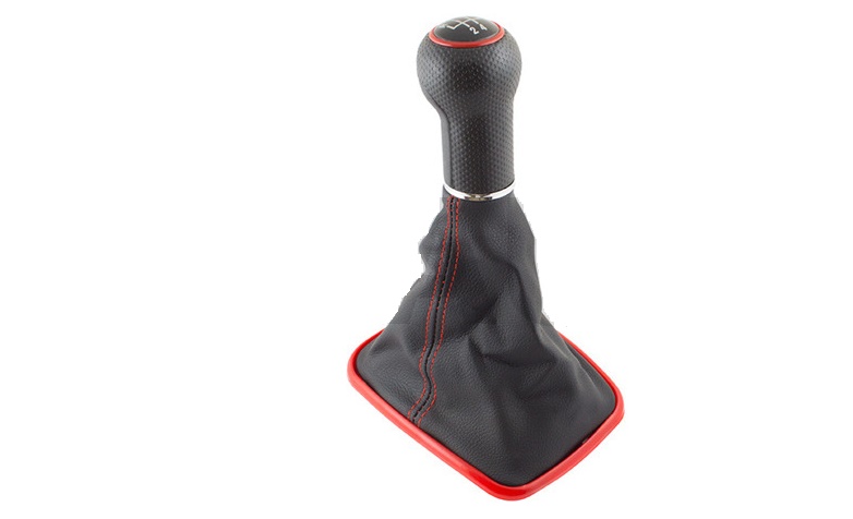 Řadící páka s manžetou VW Golf IV, Bora 6st. červená 23mm