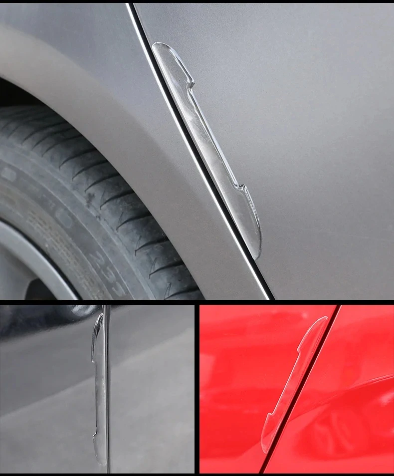Ochranná lišta hrany dveří automobilu - transparentní 4ks