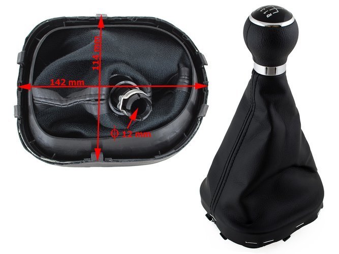 Řadící páka s manžetou VW Touran 03-11, VW Caddy 04-10 - 5st.