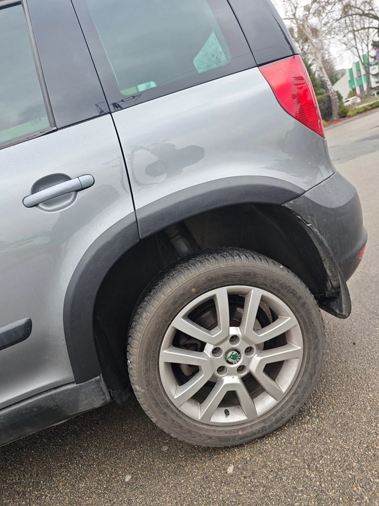 Plastové lemy blatníku Škoda Yeti 2009 - 2017