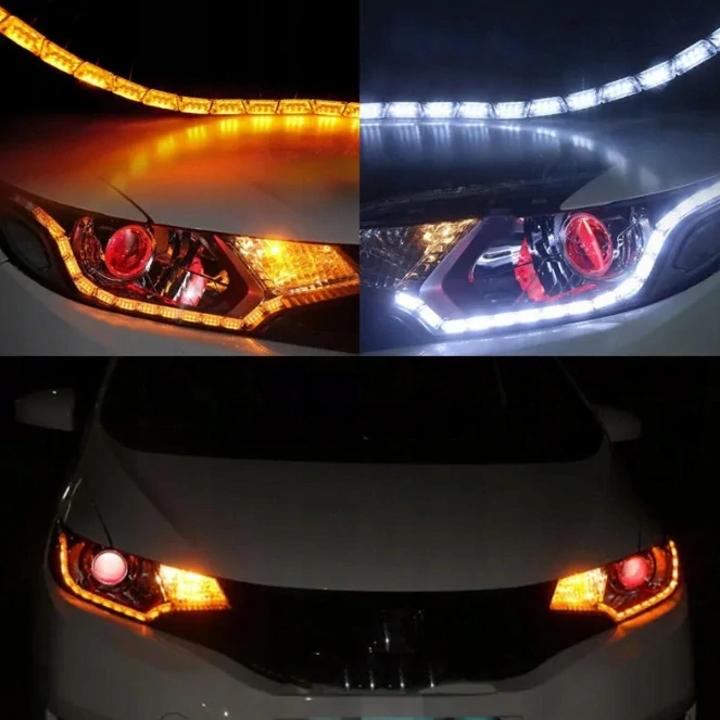 LED denní svícení se směrovými světly | Samolepicí flexibilní