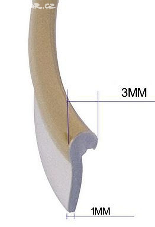 Dekorační ozdobná lišta do interiéru vozidla 5m Chrom