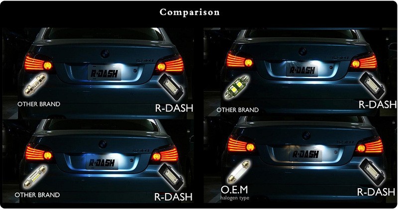 LED osvětlení SPZ Škoda Octavia II / Roomster 2008-2013