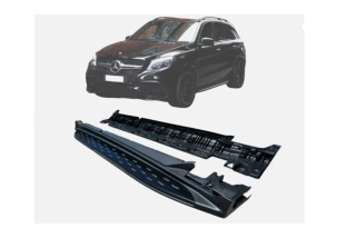 Boční nášlapy - prahy Mercedes GLE W166 2012-2019 Černá