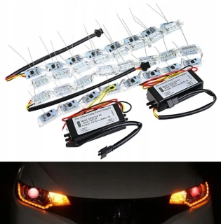 LED denní svícení se směrovými světly | Samolepicí flexibilní