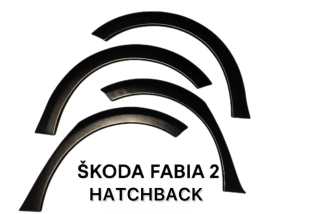 Plastové lemy Škoda Fabia 2 Hatchback 2007-2014 PSK