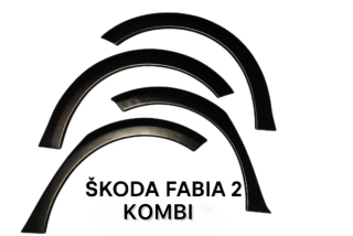 Plastové lemy Škoda Fabia 2 Kombi 2007-2014 PSK