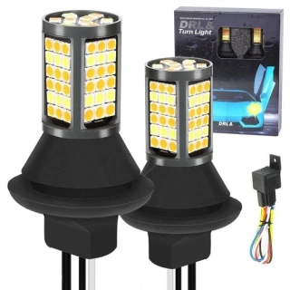 2v1 LED denní svícení + směrová světla | AUTOMATICKÁ | PY21W 81 SMD 3030
